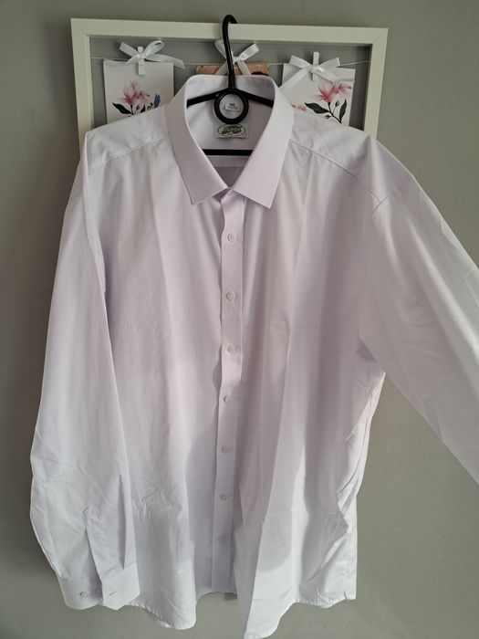 nowa Biała męska koszula elegancka weselna rozmiar XXL 172/182