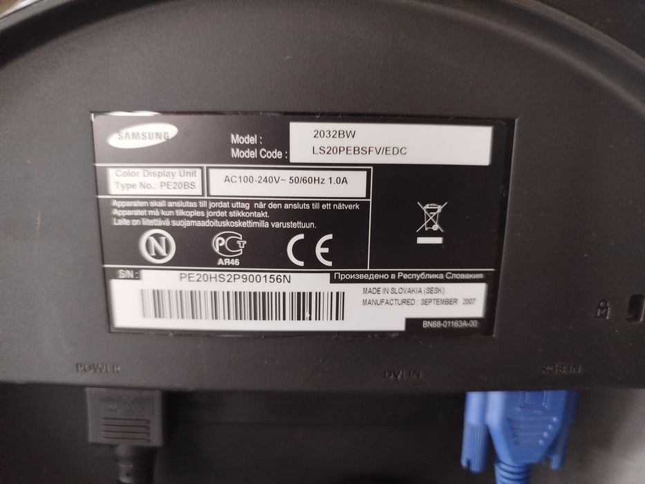 Monitor Samsung 20 polegadas