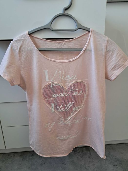 Bluzka pudrowy róż