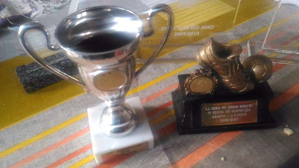 Lote de troféus desportivos