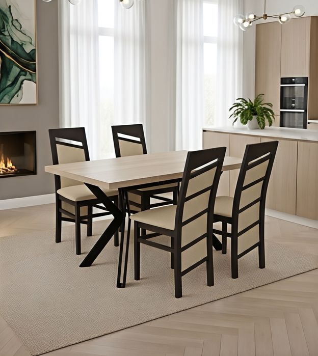 Zestaw Stół Kangur + 4 krzesła K38