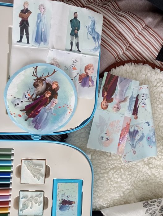 Kit troley da Frozen com carimbos