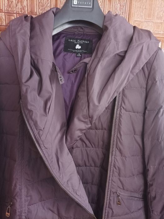 Płaszczyk jesienny  Xl śliwkowy