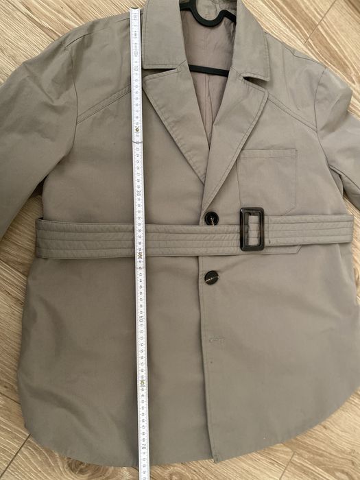 Сірий плащ/тренч оверсайз