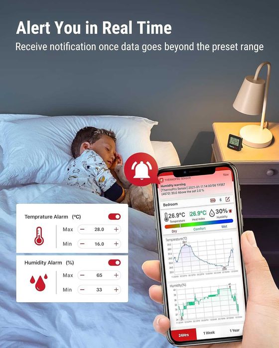 ThermoPro TP357 Termômetro com Higrômetro Bluetooth