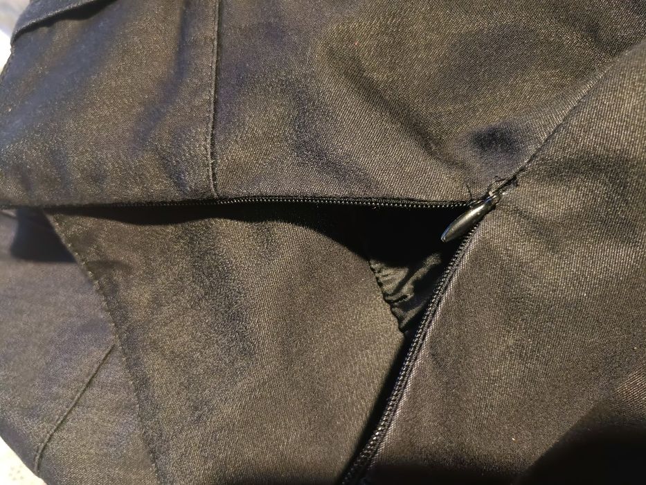 Spódnica plisowana s 36 granat szara