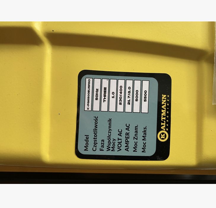Электрогенератор KALTMANN K-PG6500PRO EUR5.    5 кВт- 5.5 кВт