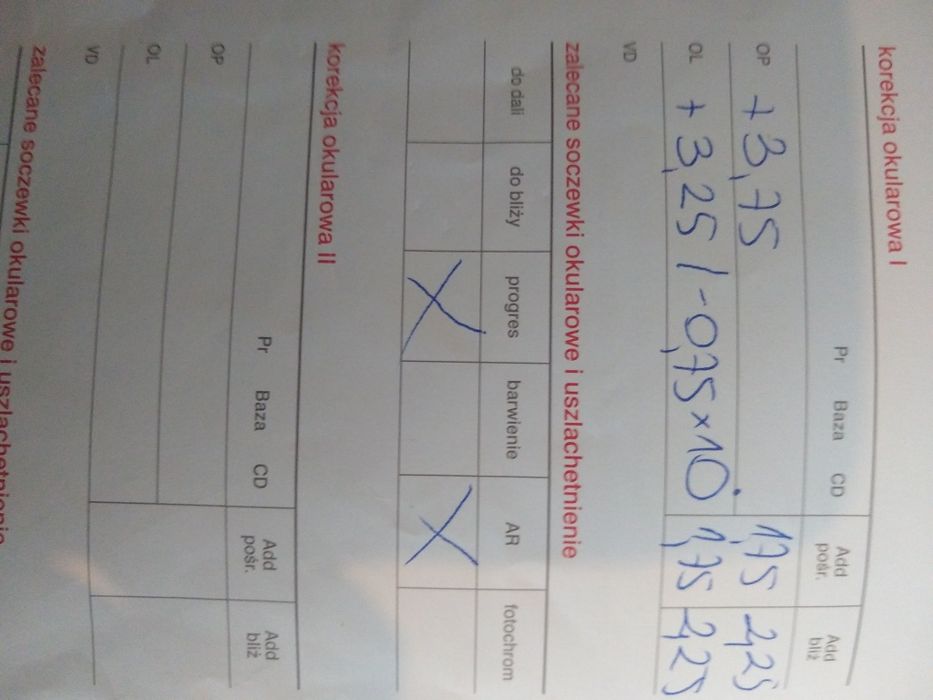 Okulary damskie korekcyjne progresywne