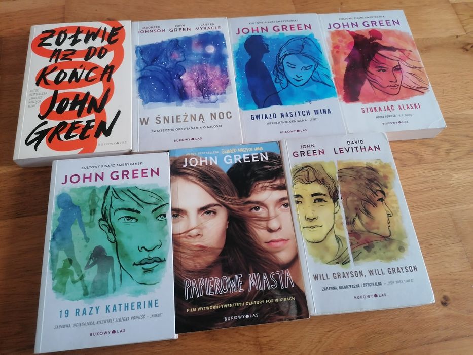 Zestaw książek John Green - 7 sztuk