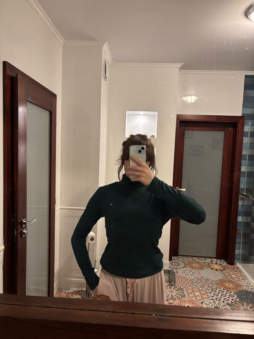 Tommy Hilfiger ciemnozielony GOLF butelkowa zieleń logo M basic