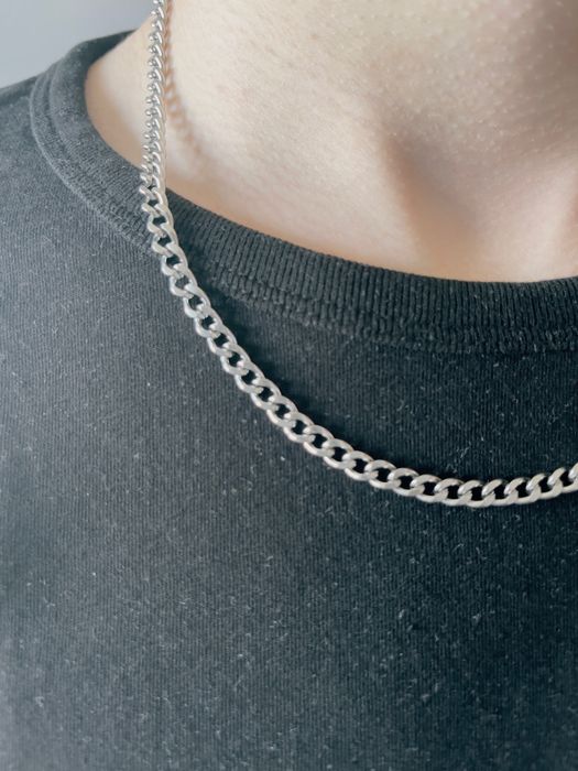 Biżuteria unisex łańcuszek chain łańcuch naszyjnik 50 cm pancerka nowy