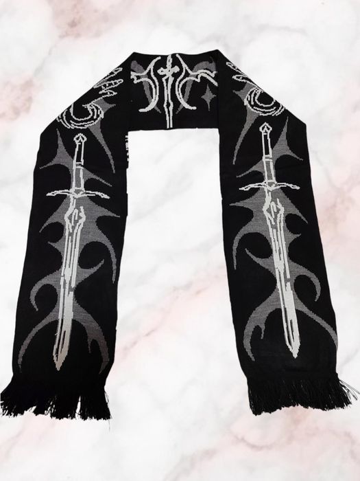 Меч, Ангел і демон. Шарф неймовірної краси, креативний дизайн 180см