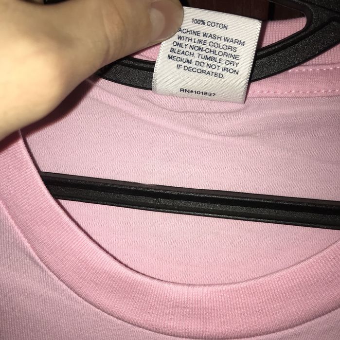 Оригинальная Supreme Bandana Box Logo Lt Pink Футболка Розовая Унисекс