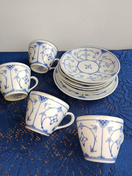 Zestaw porcelanowy wzór słomkowy