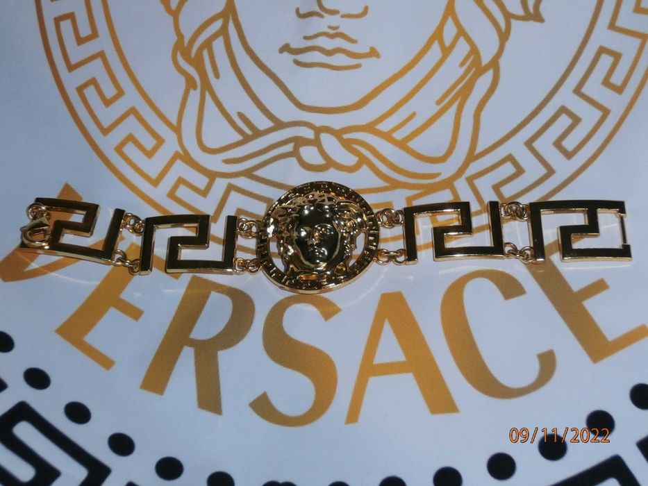 Bransoletka VERSACE Piękne duże LOGO Meduza - czytaj opis