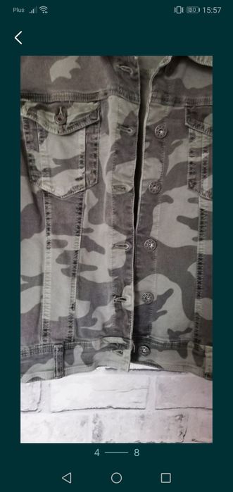 Kurtka jeansowa moro