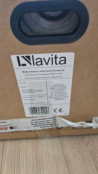 Miska WC wisząca Lavita Cante Grande 2.0 bezkołnierzowa, wirowe spłukiwanie