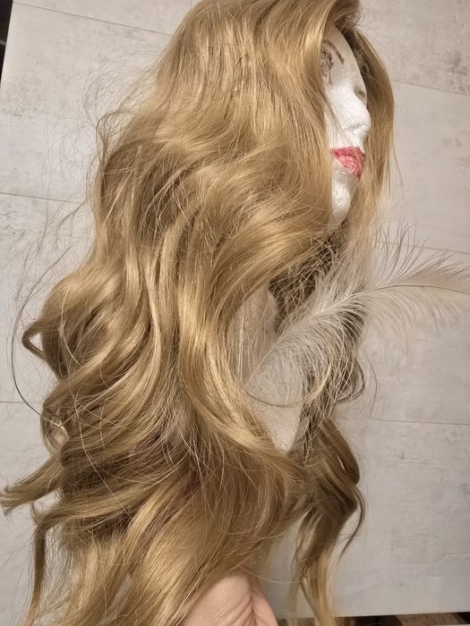 Topper blond treska długa,  falowana
