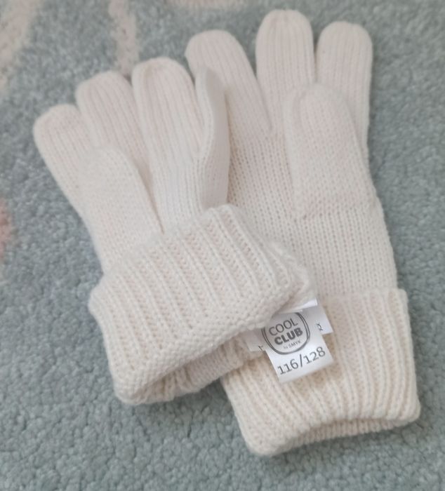 Rękawiczki dziewczęce, rozmiar 116/128, Smyk