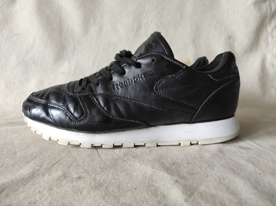 Reebok damskie buty czarne Classic Heather BD 4887 skóra nr 37,5