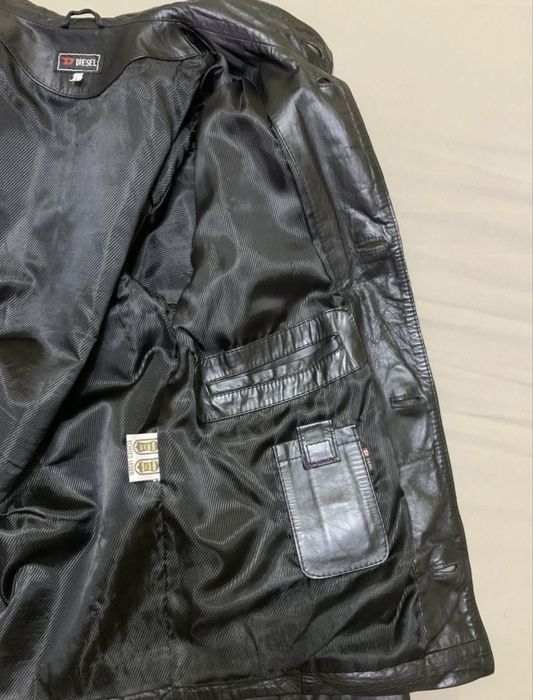Чоловіча шкіряна куртка Diesel, розмір M