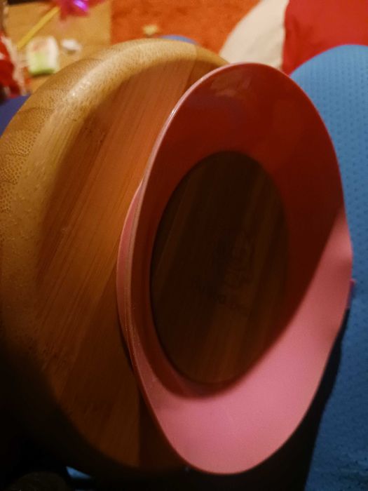 Prato bebe em bamboo