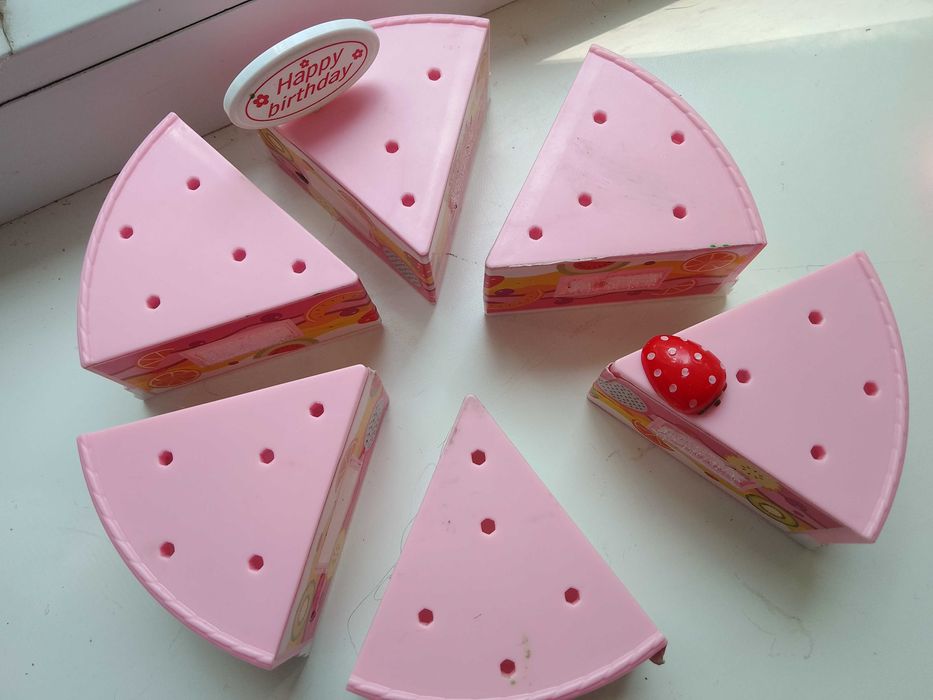 Лот Коструктор липучки + конструктор набір солодощів(тортик)