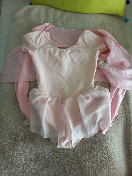 Conjunto de Balé- menina 6-7anos rosa/ envio gratis