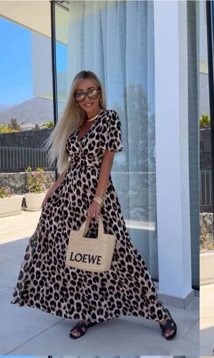 Плаття/сукня принт лео 52-54 розмір