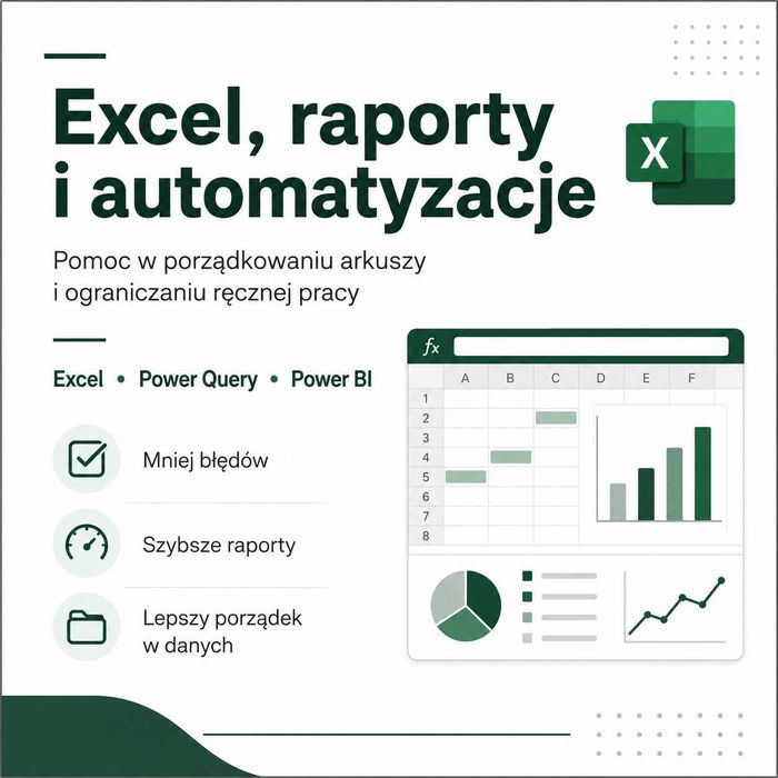 Audyt Excel | Naprawa arkuszy | Automatyzacja raportów | Power Query | VBA