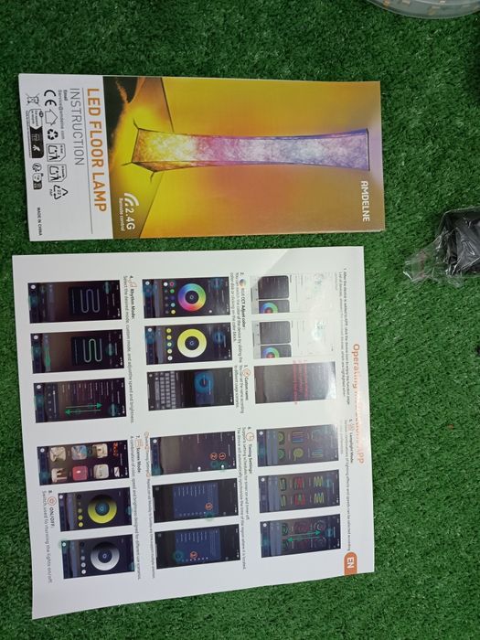 Designowa Lampa Podłogowa AMDELNE LED RGB+CCT | Nowoczesny Klimat | No