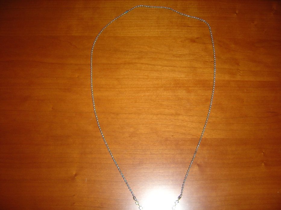 colar de contas com cristais e pulseira
