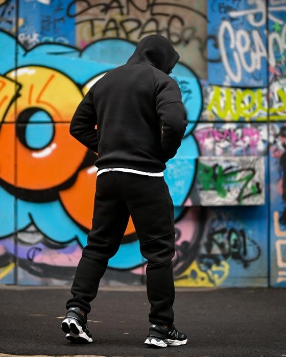 Чоловічий зимовий спортивний костюм Stone Island gerona black комплект