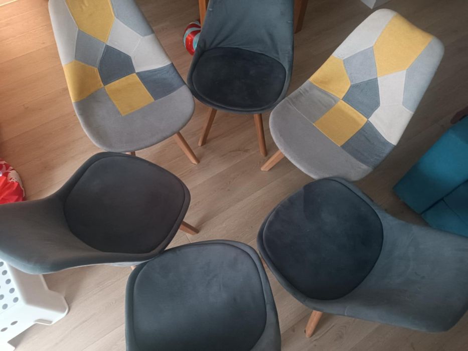 Krzesła skandynawski styl 6szt