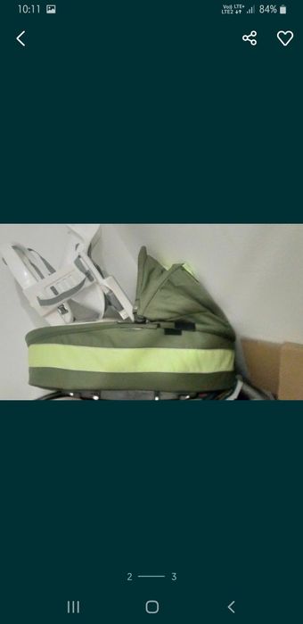 Wózek 3 w 1 głęboki spacerowy i nosidełko  duże koła