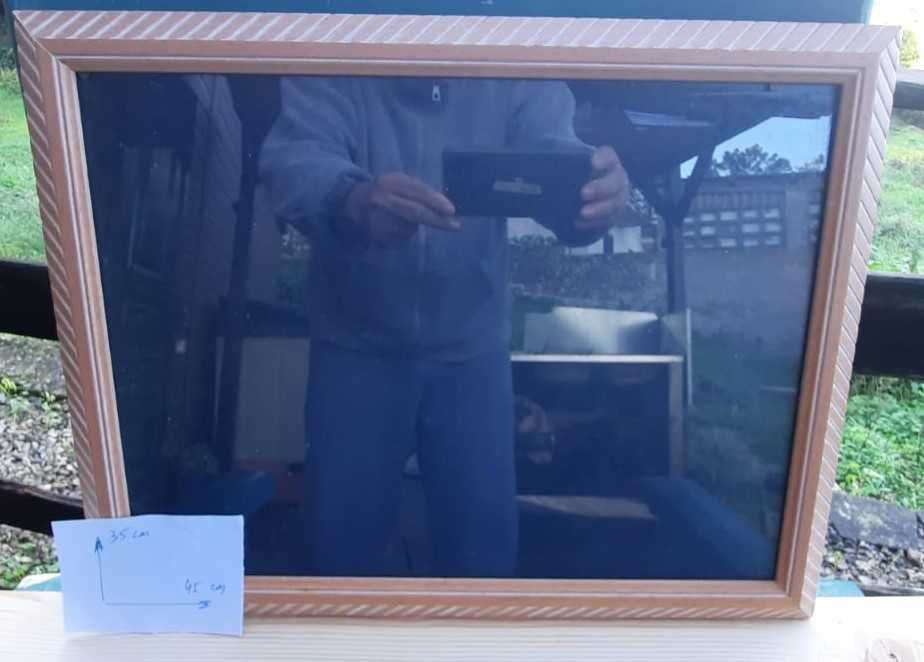 Quadro moldura castanha
