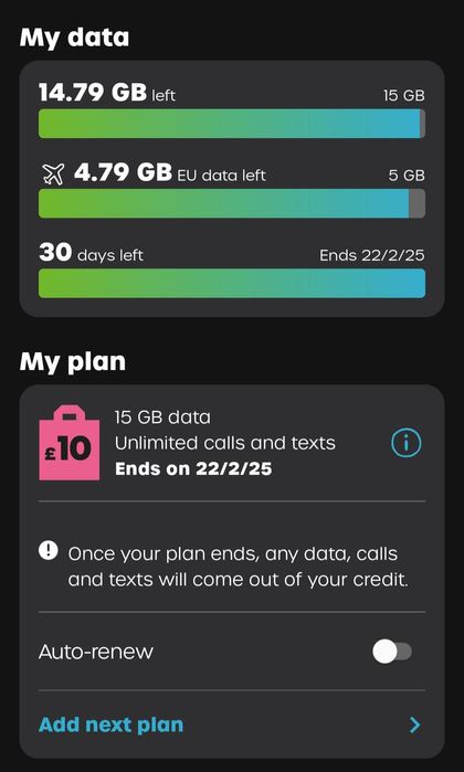 Karta SIM GiffGaff