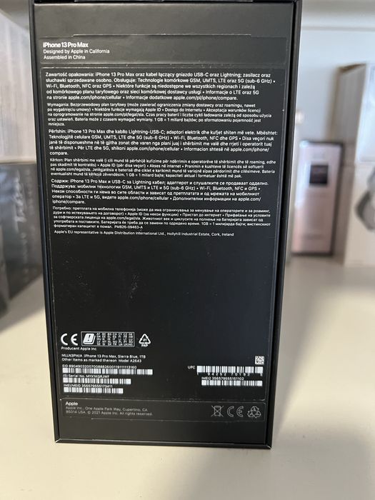 Iphone 13 pro max 1 TB  Blue