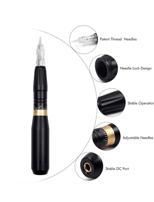 Máquina de tatuagem para maquiagem permanente-BIOMASER P100 Caneta par