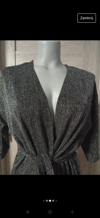 Sweter/narzutka brokatowa Sinsay
