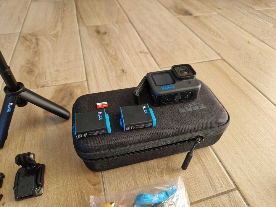 GoPro 10 Black 4K, 5.3K - Giga Zestaw - 128GB Lexar