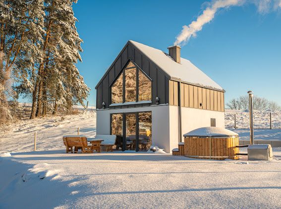 Domek na ferie  Warmia i Mazury kominek balia wyłączność jeden