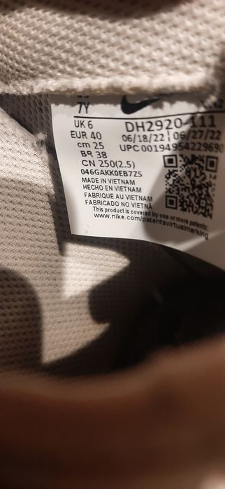 Oryginalne buty skórzane nike air force 1 roz 40, 25cm