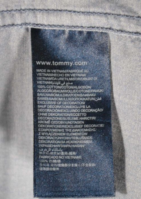 TOMMY HILFIGER Regular Koszula Męska S Oryginalna Super Stan Bawełna