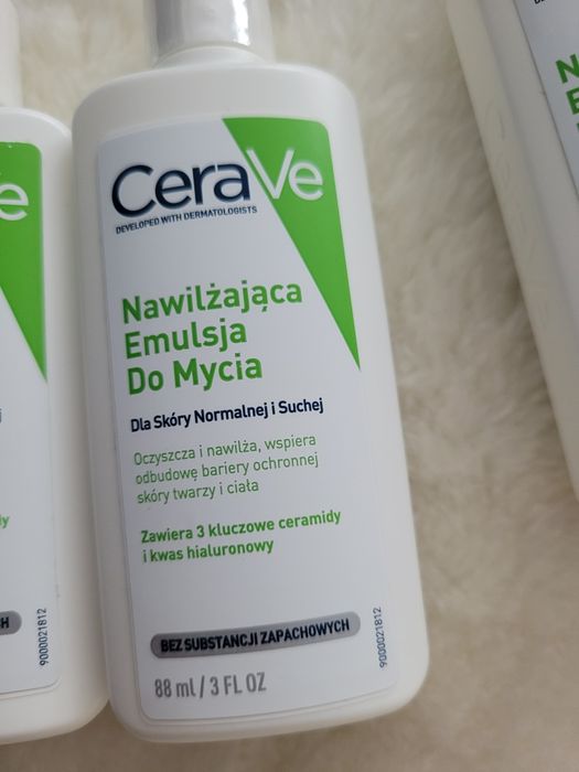 CeraVe nawilżająca emulsja do ciała,  3 sztuki.
