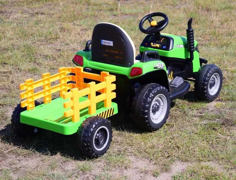 BAWIBUS.PL pojazd TRAKTOR NA AKUMULATOR z przyczepką koparka DUŻA