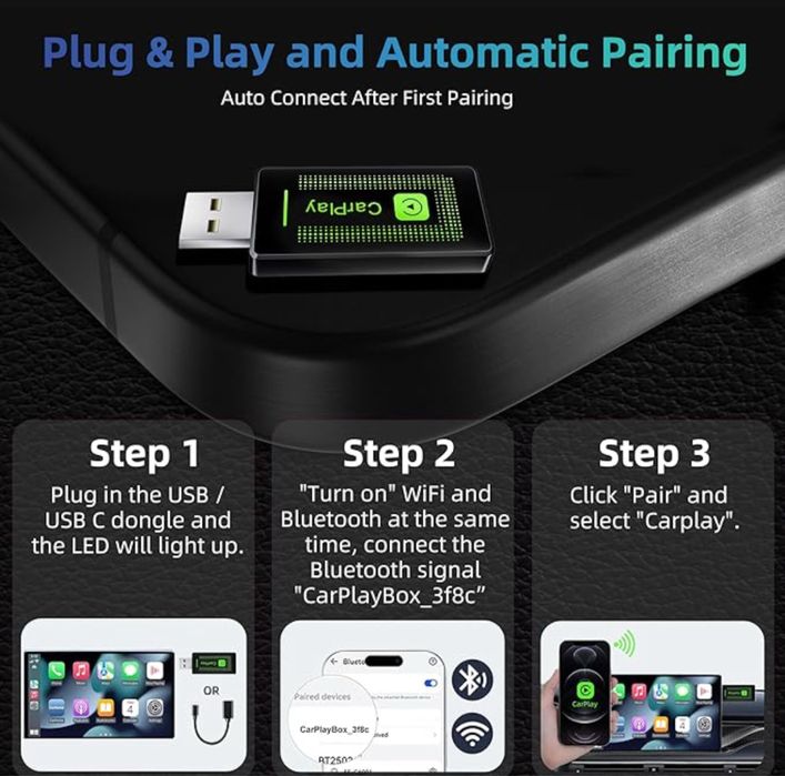 CarPlay Adapter Easy Plug & Play