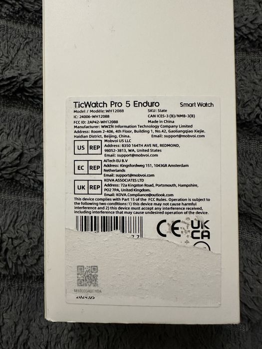 Смарт годинник Mobvoi TicWatch Pro 5 Enduro