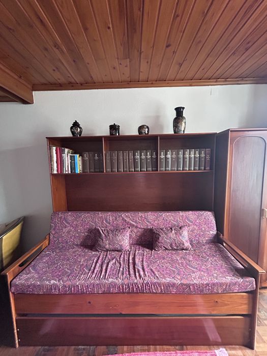 Sofá cama com gaveta extra e prateleiras | Faial
