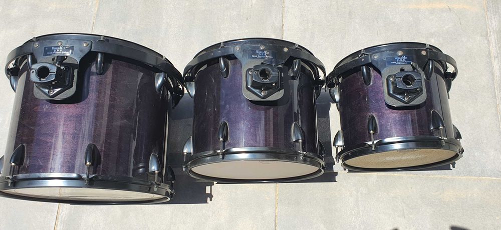 3 Toms / Timbalões - 10", 12" e 14" Worldmax Full Maple